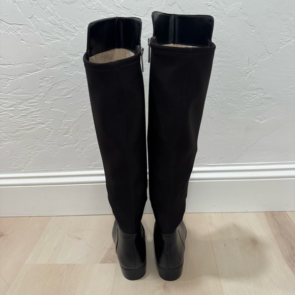 EUC Michael Kors Bromley Over the Knee Riding Boot Black Leather Women's 5 - Picture 10 of 16